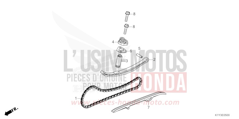 CAM CHAIN/TENSIONER for PCX 125 CANDY LUSTER RED (R368) from 2021
